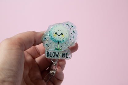 Blow Me Funny Badge Reel, Nurse Badge Reel