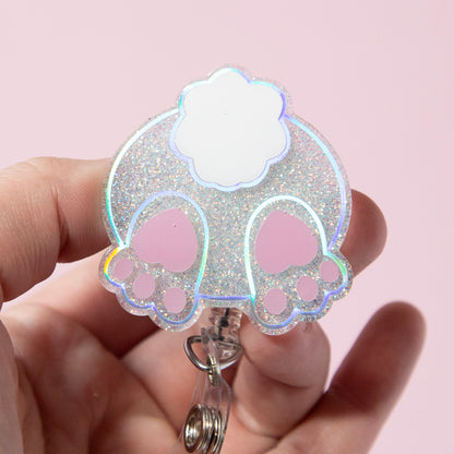 Easter badge reel, Bunny Butt ID Holder