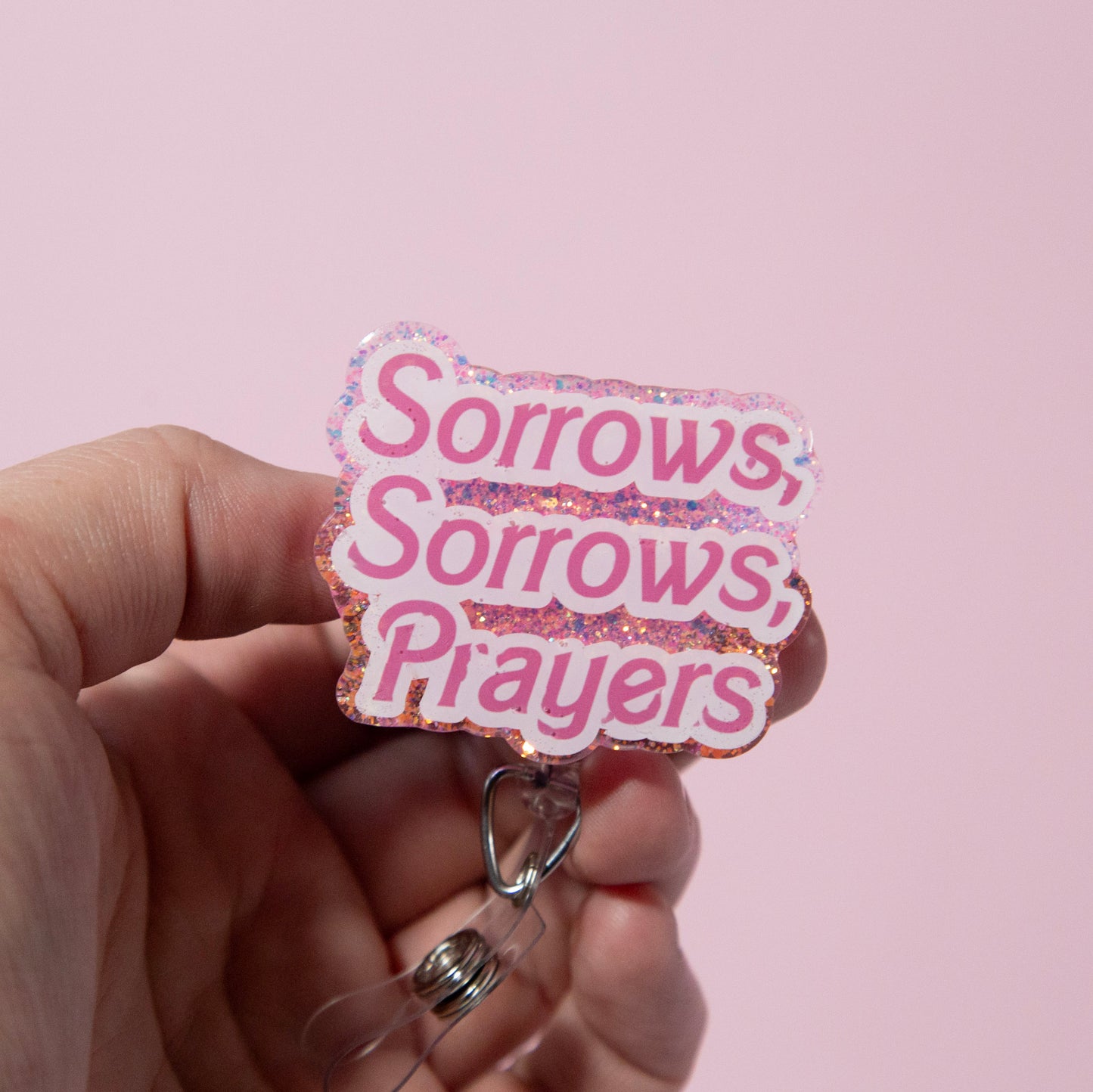 Spilling the Tea like Lady Whistledown Badge Reel, Interchangeable ID Holder