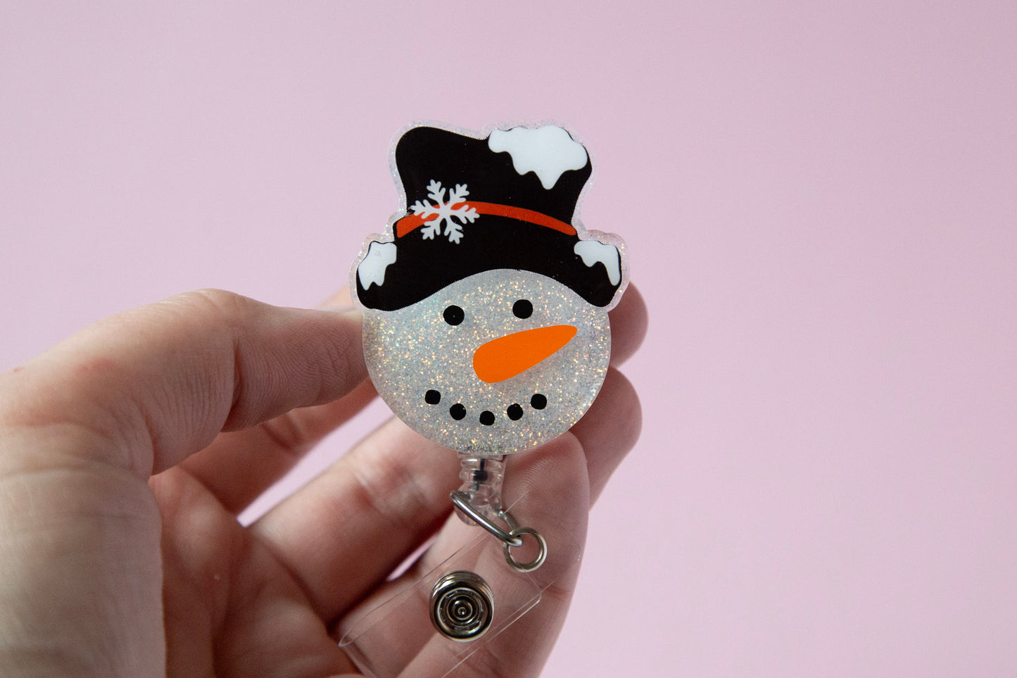 Snowman Badge Reel