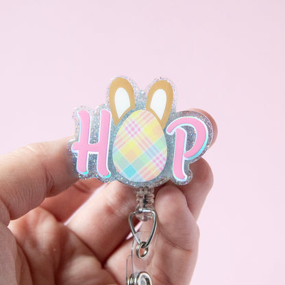 Easter badge reel, Hop badge reel
