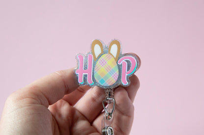 Easter badge reel, Hop badge reel