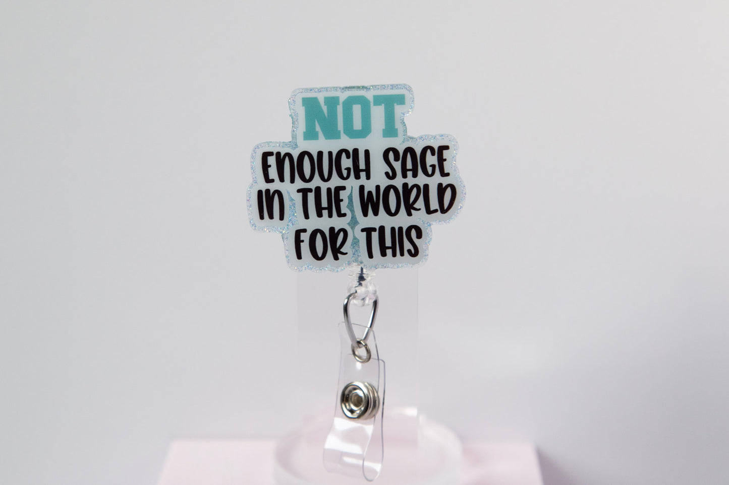 Not Enough Sage in the World for this Glitter Badge Reel