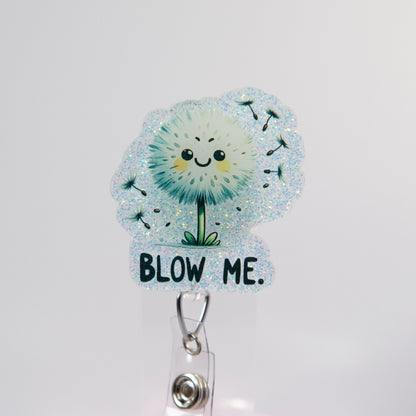 Blow Me Funny Badge Reel, Nurse Badge Reel