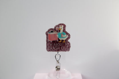 Crash Out Duck Badge Reel