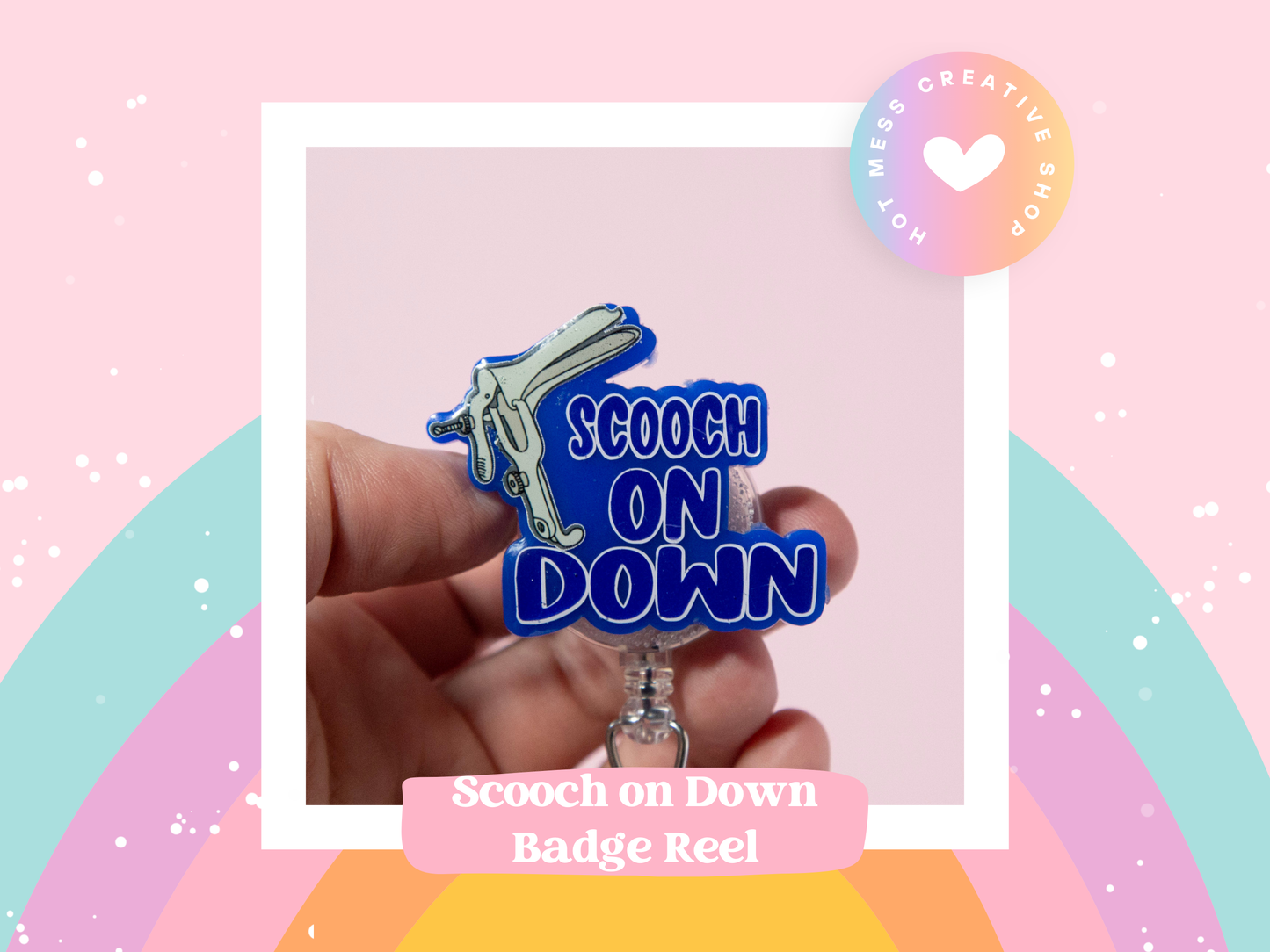 Schoch on Down Badge Reel (No Glitter)