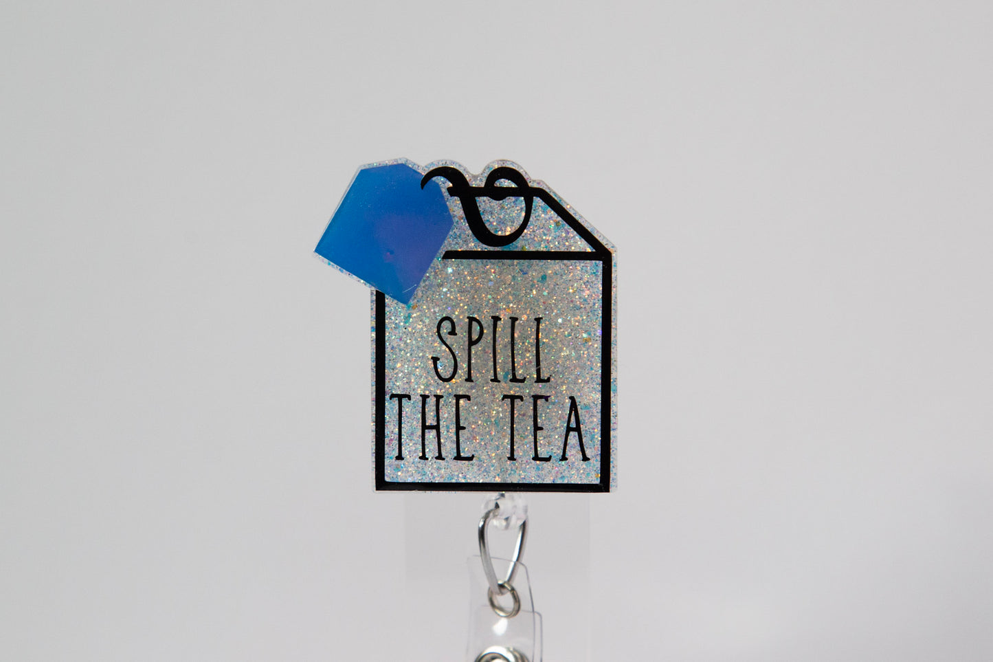 Spill the Tea Badge Reel, Interchangeable ID Holder