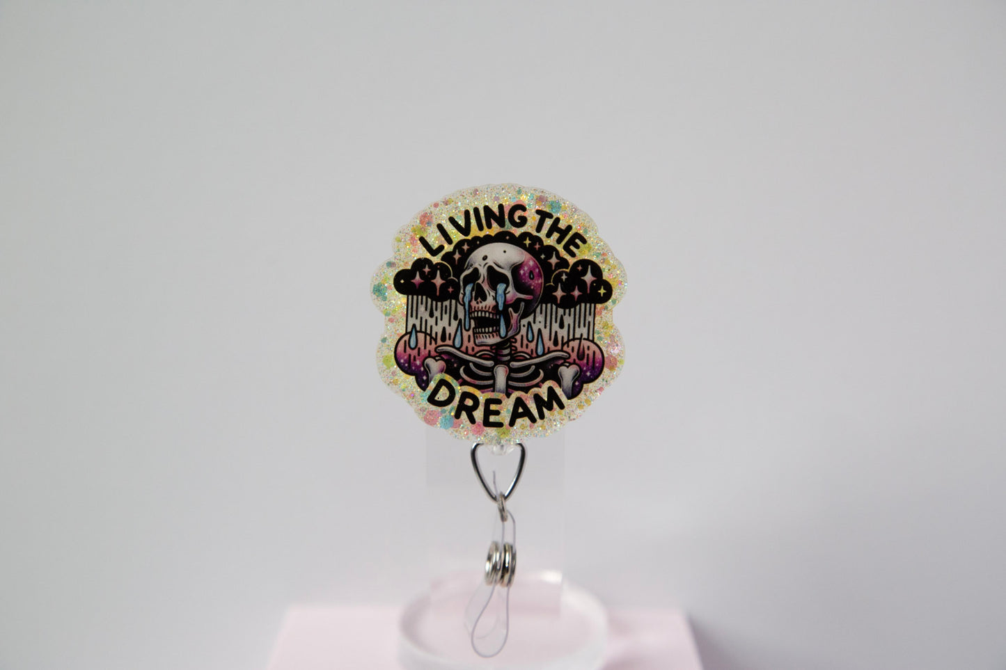 Living The Dream Glitter Badge Reel