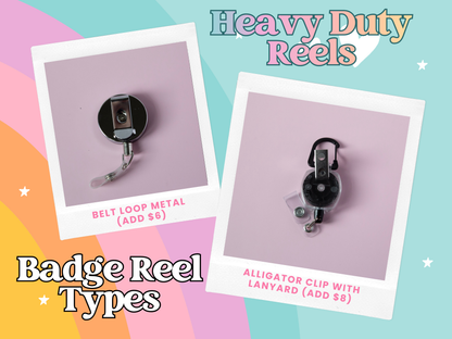 I have Rabies Funny Glitter Badge Reel