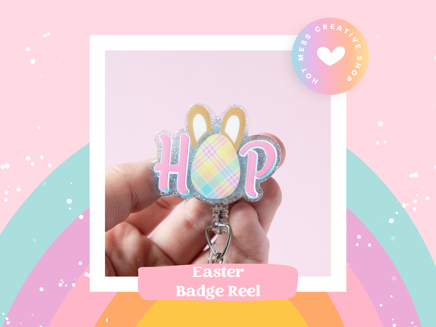 Easter badge reel, Hop badge reel