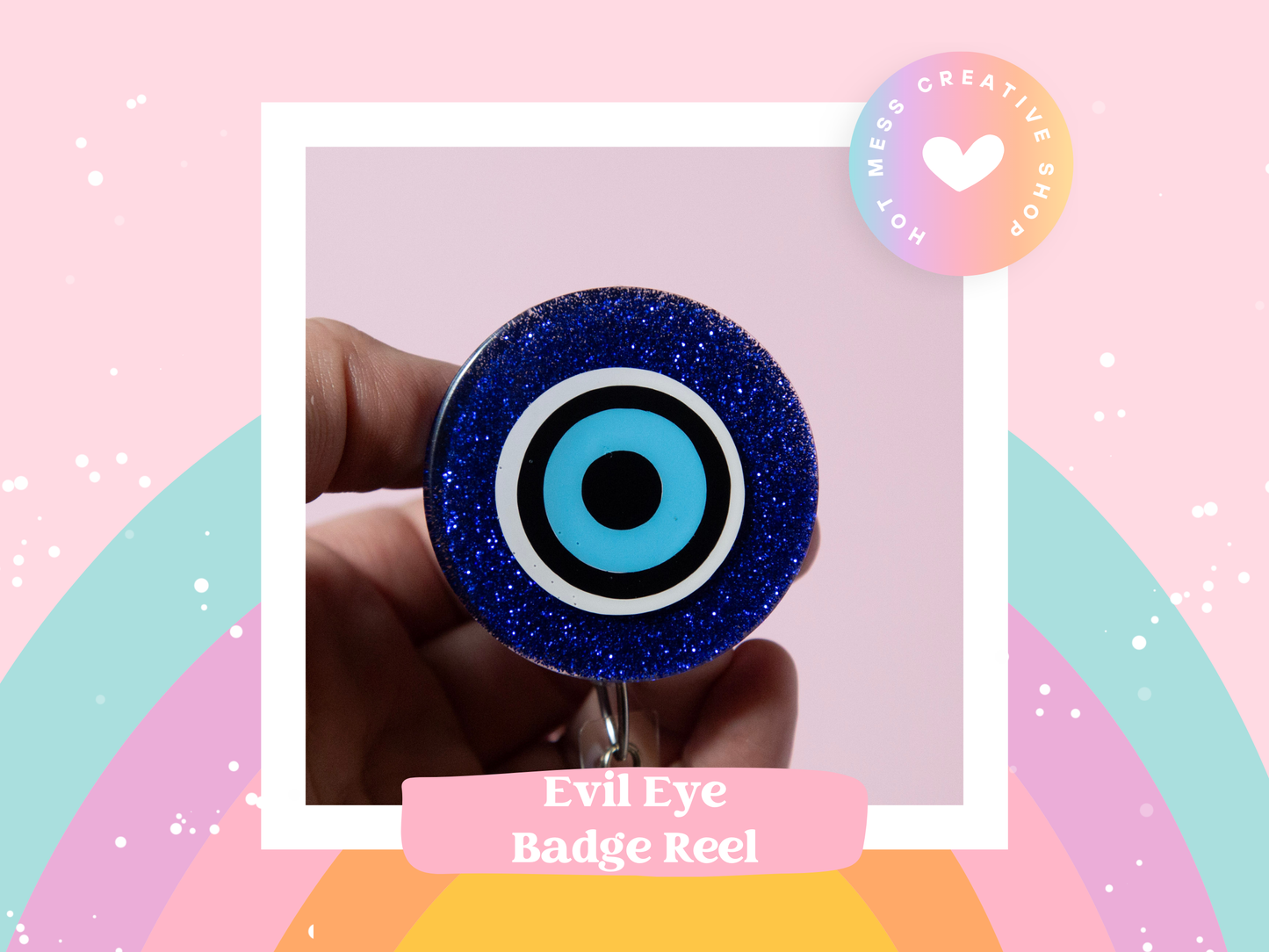 Eye of Protection Badge Reel, Interchangeable ID Holder